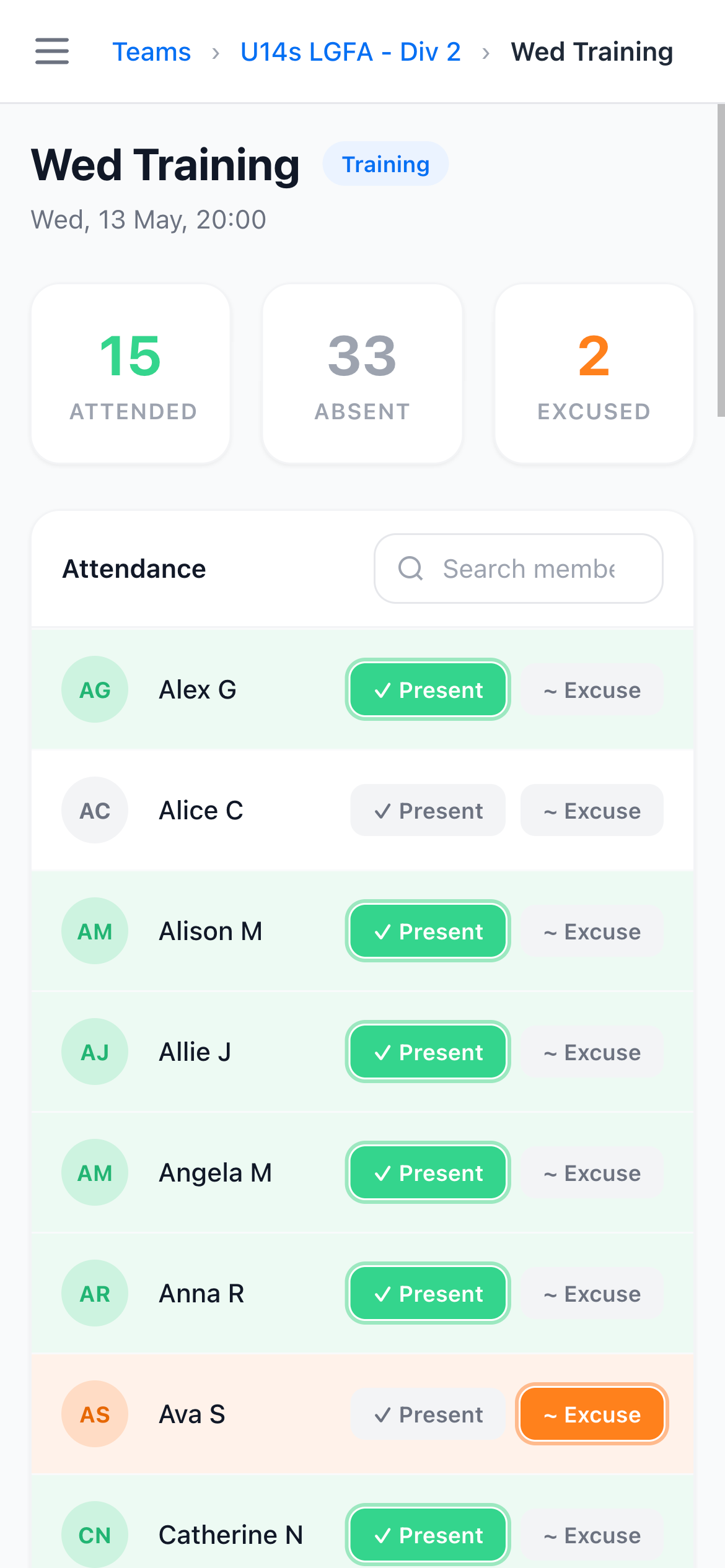 In The Book app screenshot